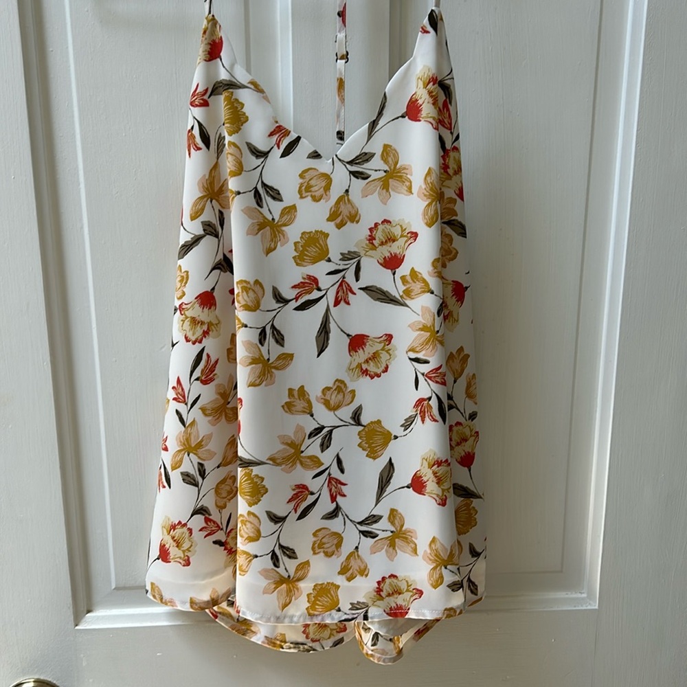 Beautiful off white floral blouse